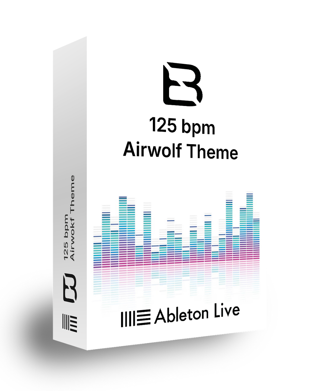 Ableton Live software package with a white box on a black background, featuring the brand logo and text.
