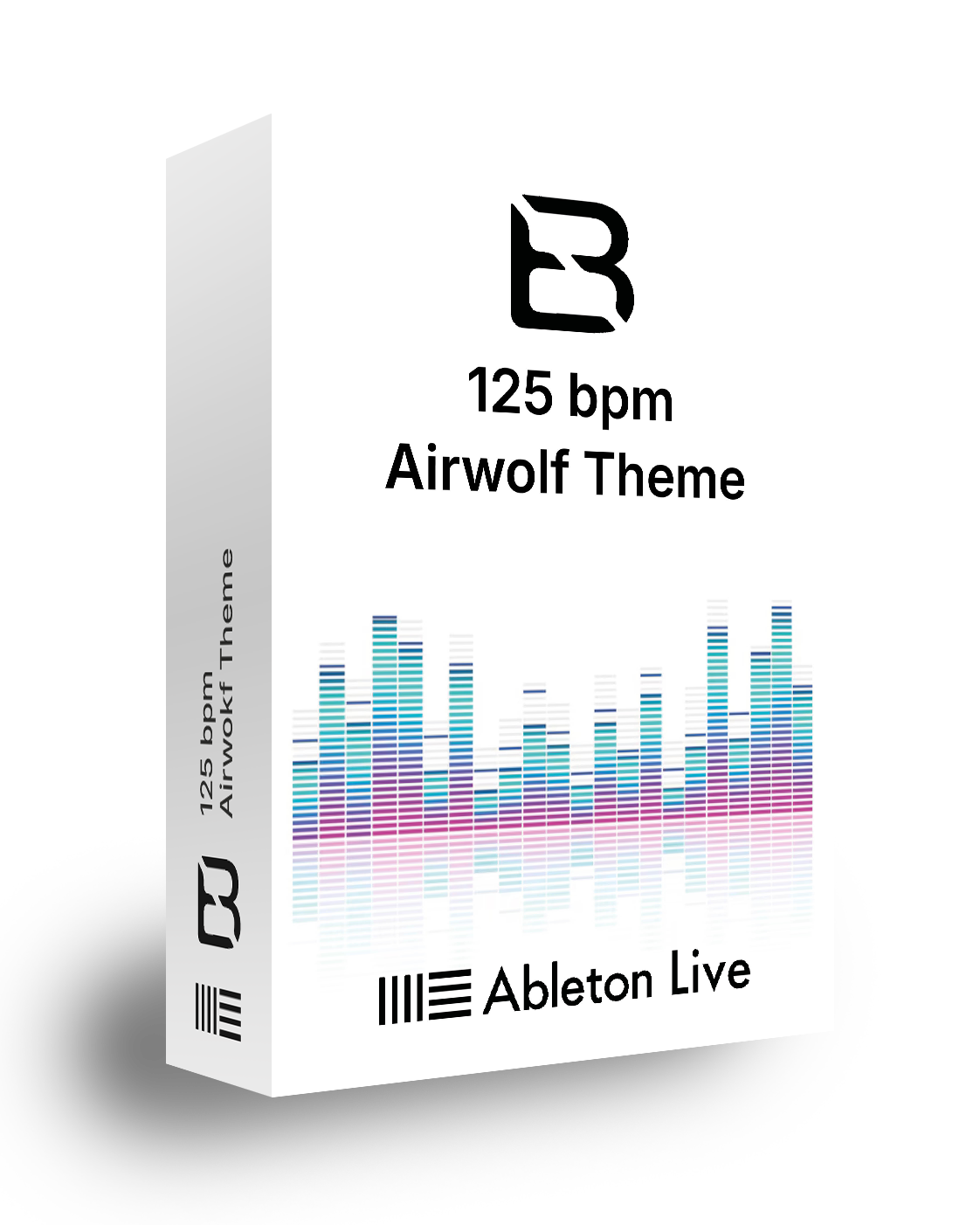Ableton Live software package with a white box on a black background, featuring the brand logo and text.
