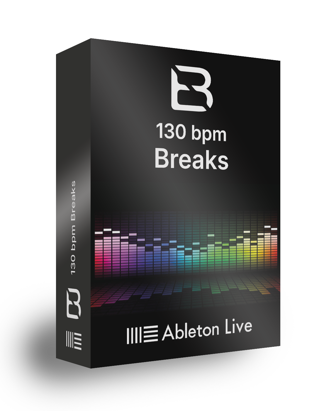 Ableton Live 130 bpm Breaks product packaging on a white background
