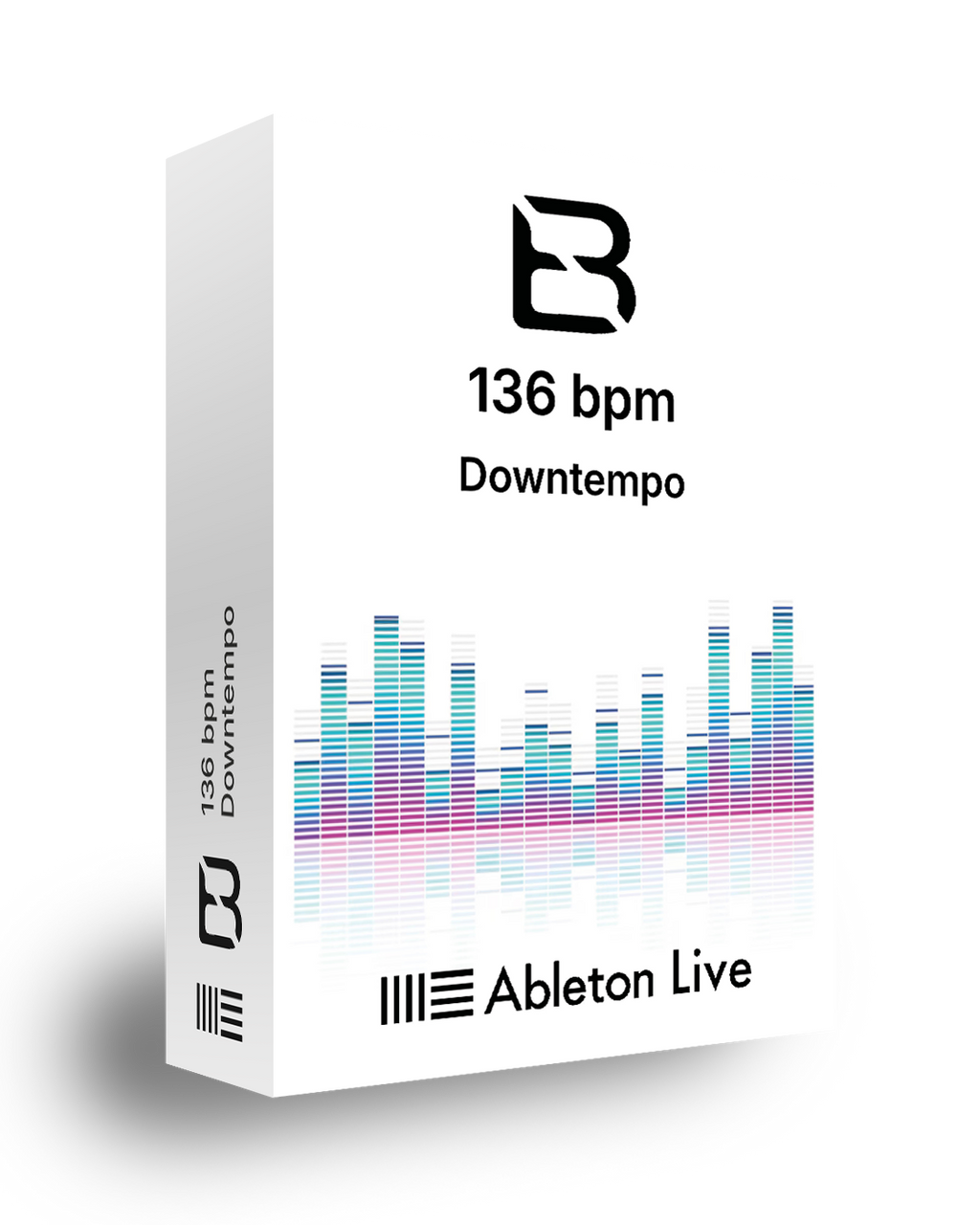 Ableton Live software package for hard trance music with BPM indicator on a white background
