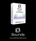 Ableton Live software package with a white box on a black background, featuring the brand logo and text.