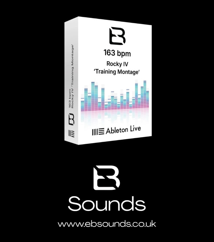 Ableton Live software package with a white box on a black background, featuring the brand logo and text.